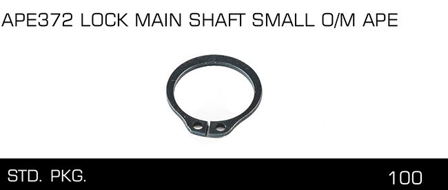 APE372 LOCK MAIN SHAFf SMALL 0 M APE